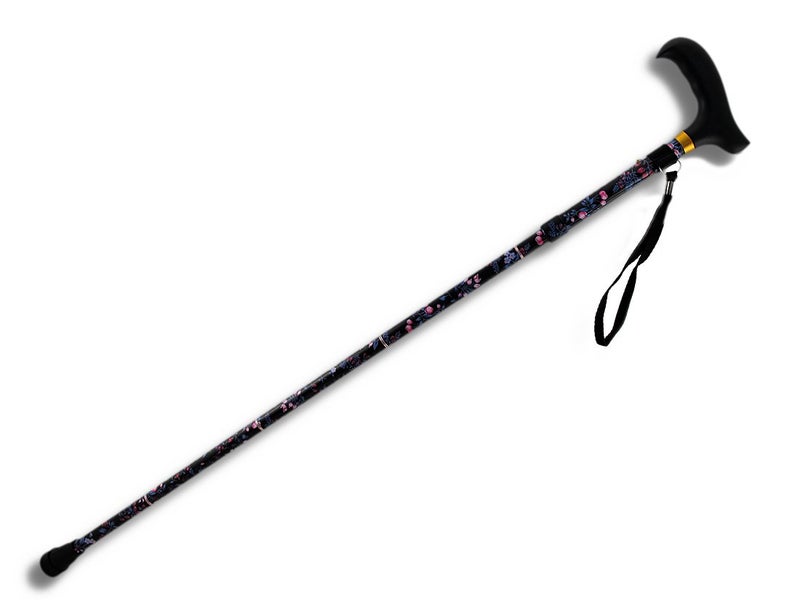 Harvy Purple BlackBerry Ladies Adjustable Mini Folding Cane â€“ Lightweight Aluminum Travel Cane with Contour Handle, Wrist Strap & 11x6â€ Travel Bag, Adjustable 32-36", Supports 250 lbs - Image 3